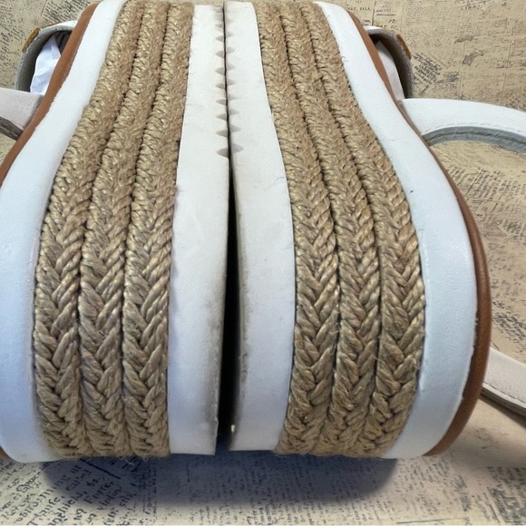 POPA WHITE  SAONA PLATFORM MENORCAN SANDALS - Picture 10 of 13